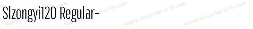 Slzongyi120 Regular字体转换